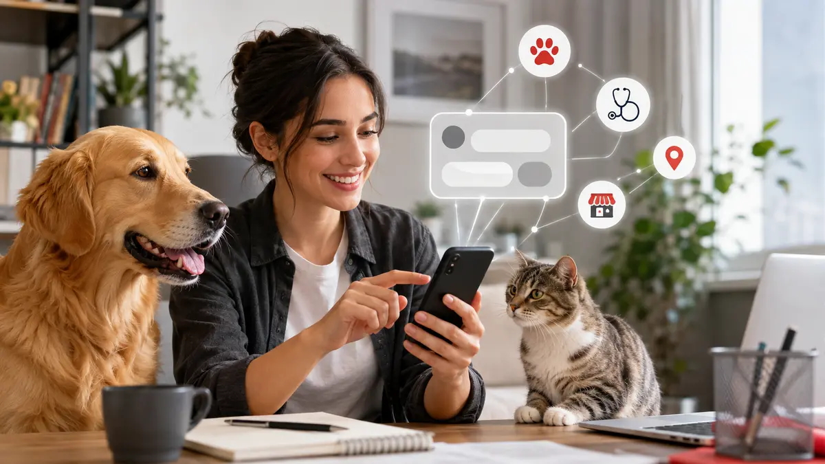 PetDex Pati Danışman üzerinden pet hizmeti arayan kedi ve köpek sahibi